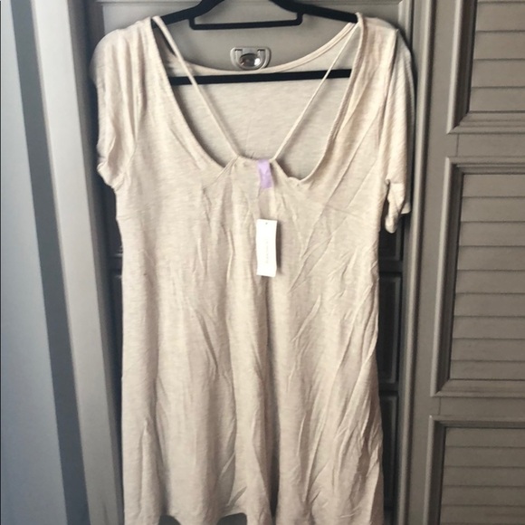 NWT BEIGE Francesca dress size large - Picture 2 of 4